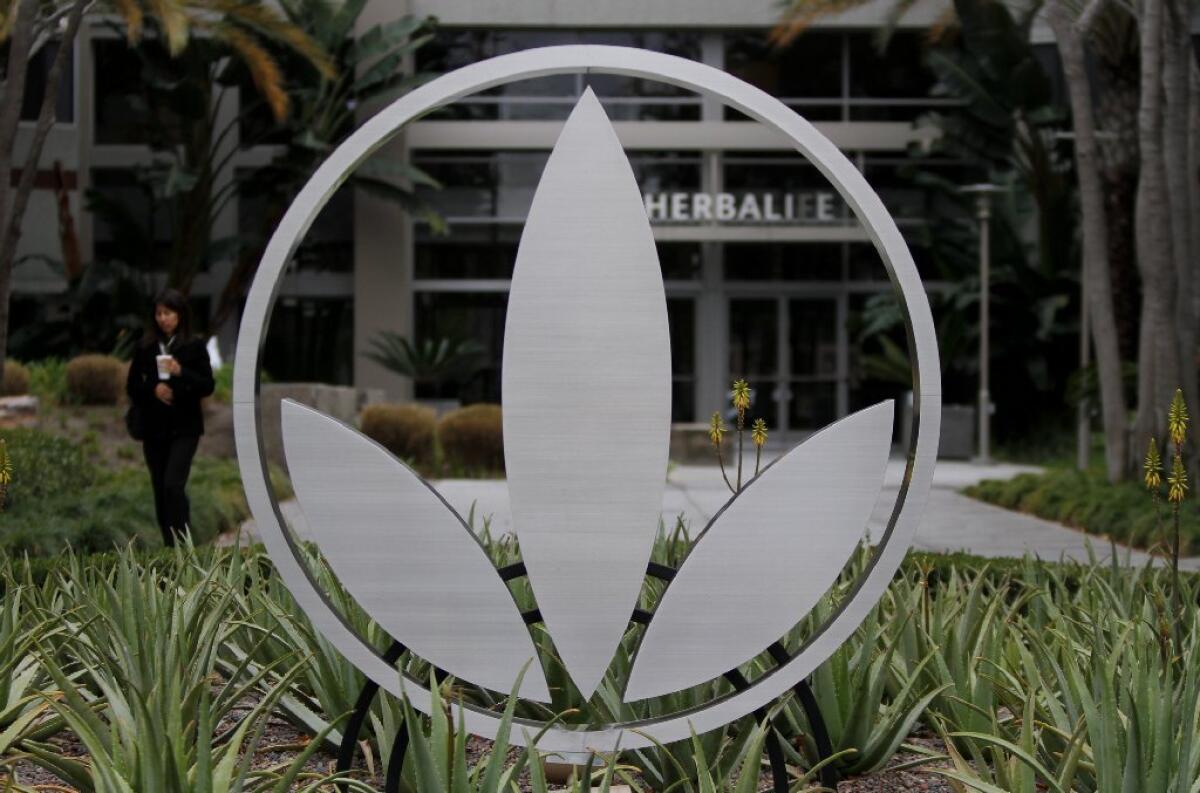 Herbalife Ltd. operates out of headquarters in downtown Los Angeles. Many of its employees also work in this building in Torrance.