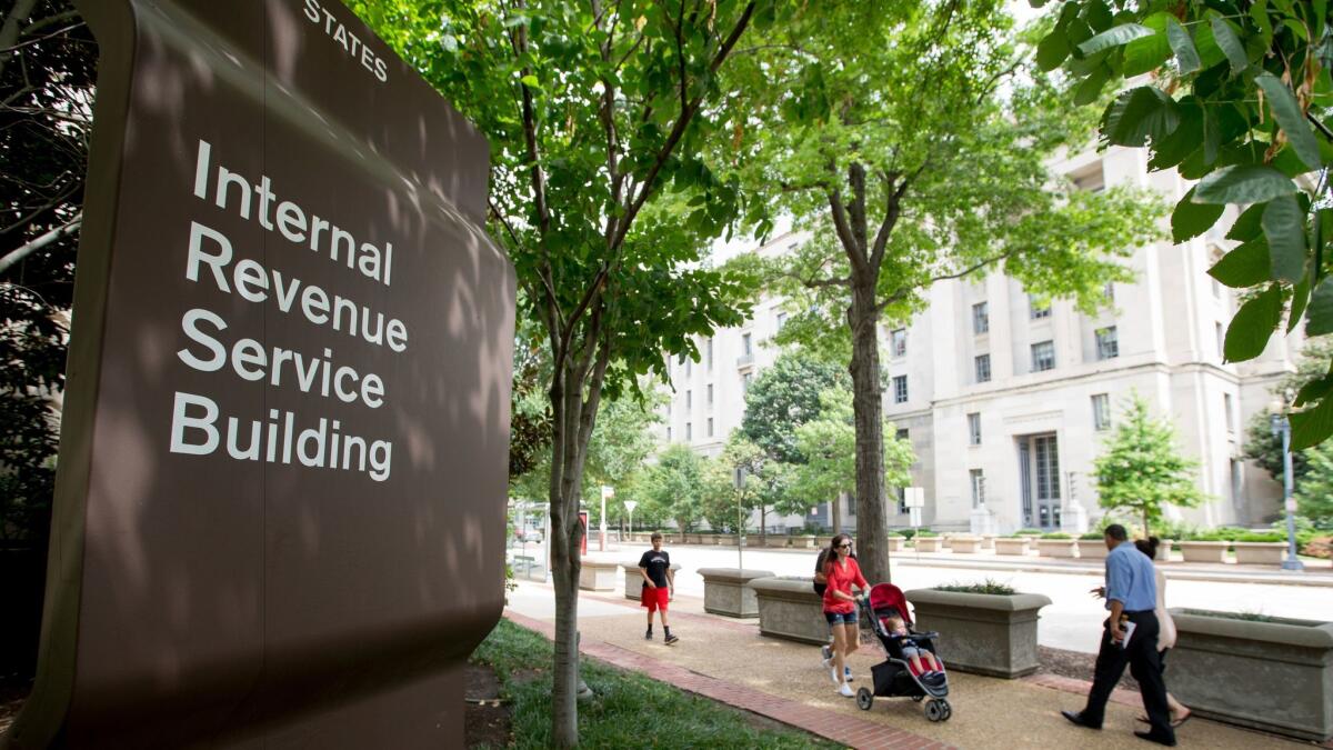 The Internal Revenue Service Building in Washington. 