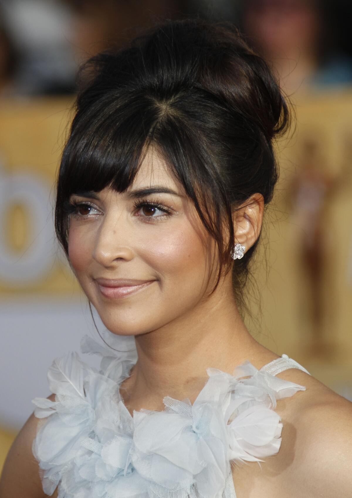 Hannah Simone's glowing look at the Screen Actors Guild Awards was achieved using cosmetics from Target.