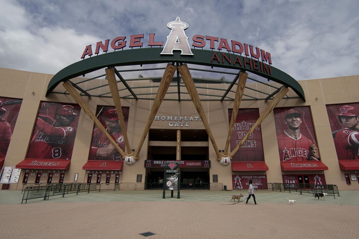 Angel Stadium entrance.