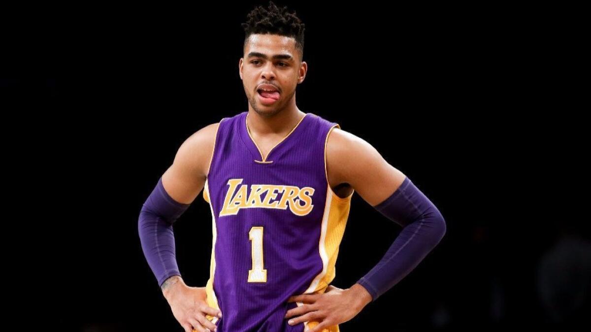 Lakers guard D'Angelo Russell 'looked good' during practice, Coach Luke Walton said.