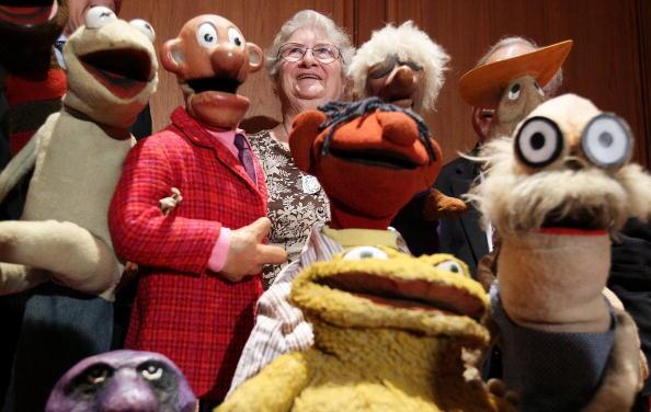 Jane Henson, co-creator of the Muppets, participates in a ceremony at the Smithsonian's National Museum of American History, on August 25, 2010 in Washington, DC. Jane Henson donated 10 of her late husband Jim Henson's characters from 'Sam and Friends' to the museum including the original Kermit the Frog.