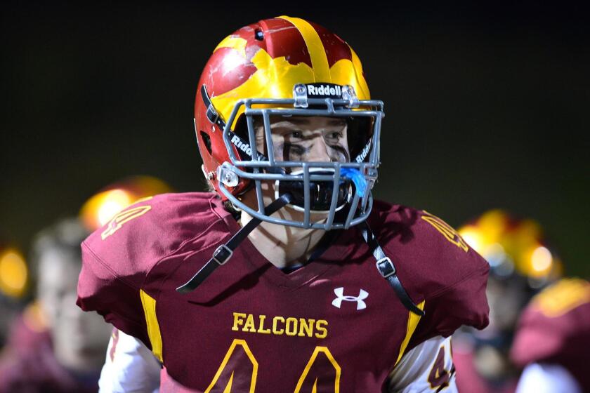 The TPHS game against Santa Fe Christian featured a heroic effort by Louis Bickett and the Falcon defense.