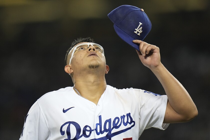 Los Angeles Dodgers pitcher Julio Urias