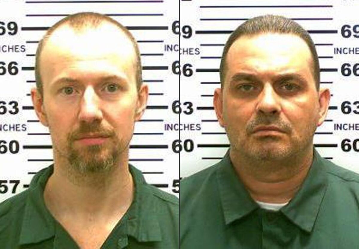 Authorities said David Sweat, left, and Richard Matt, both convicted murderers, escaped from the Clinton Correctional Facility in Dannemora, N.Y.