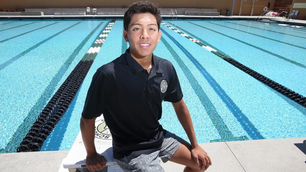 Sage Hill School's Jason Schreiber won the 200-yard individual medley and 100 breaststroke at the CIF Southern Section Division 3 swimming championships on May 2 at Riverside City College.