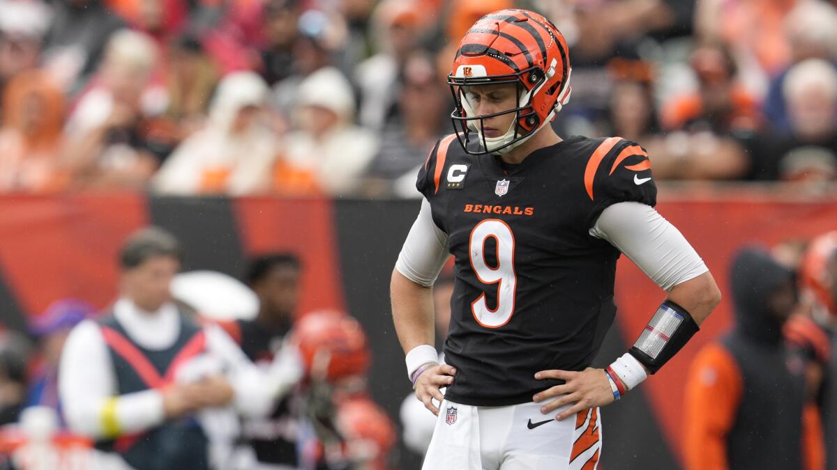 Burrow, Bengals falter but should stay among AFC contenders - The San Diego  Union-Tribune