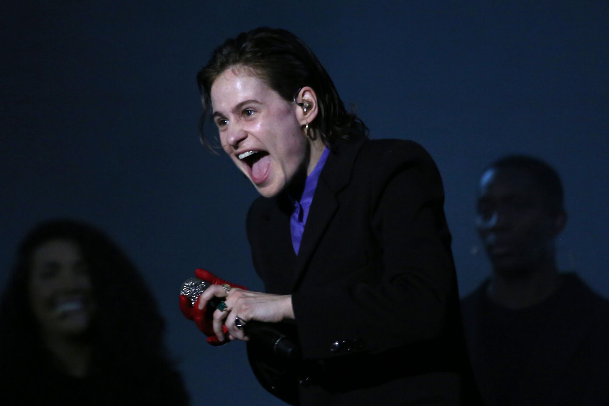 France's Christine and The Queens at the 2021 Global Citizen Live concert in Paris, Sept. 25, 2021