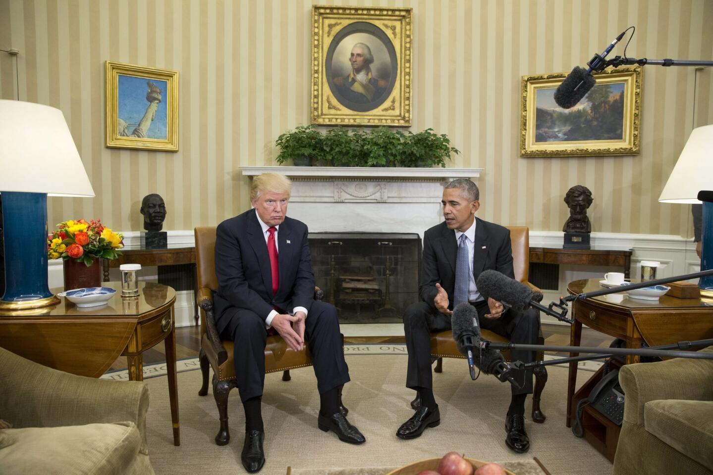 Trump y Obama: presidente y presidente