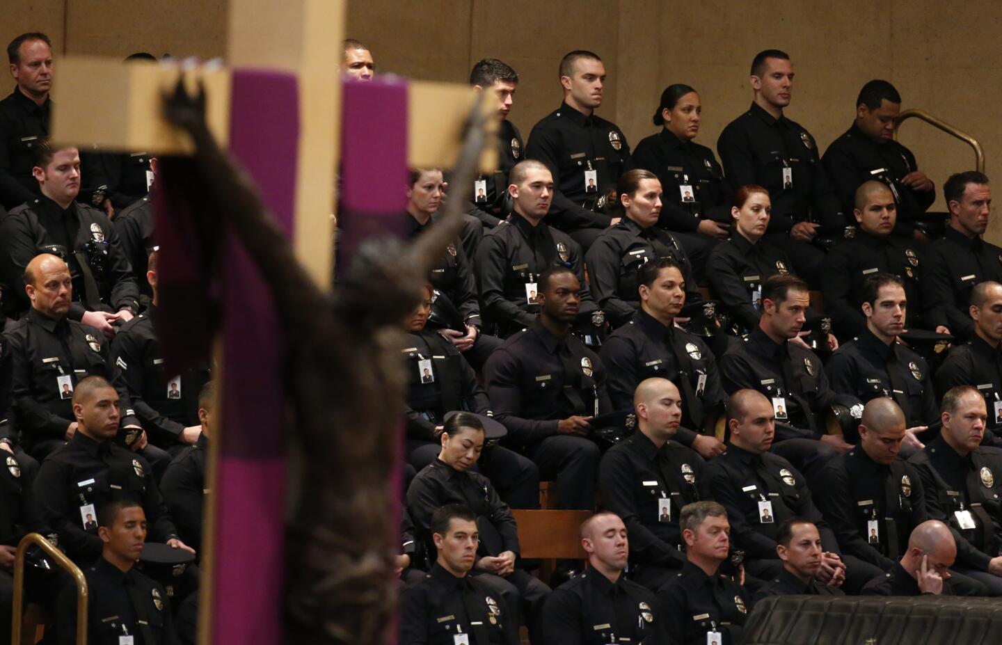 Funeral service for LAPD Officer Nicholas Lee