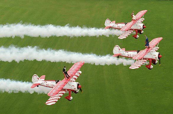 England: airborne wedding