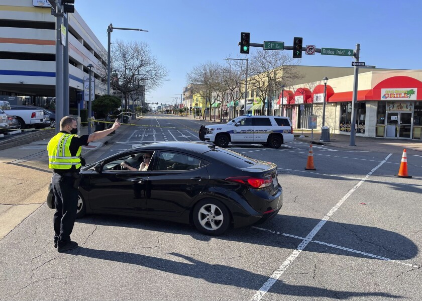 Virginia Beach police redirect traffic 