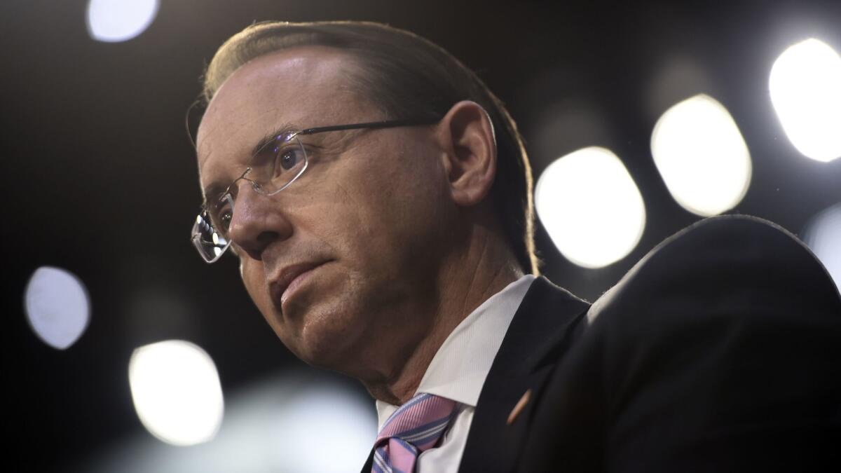 Deputy Atty. Gen. Rod Rosenstein.