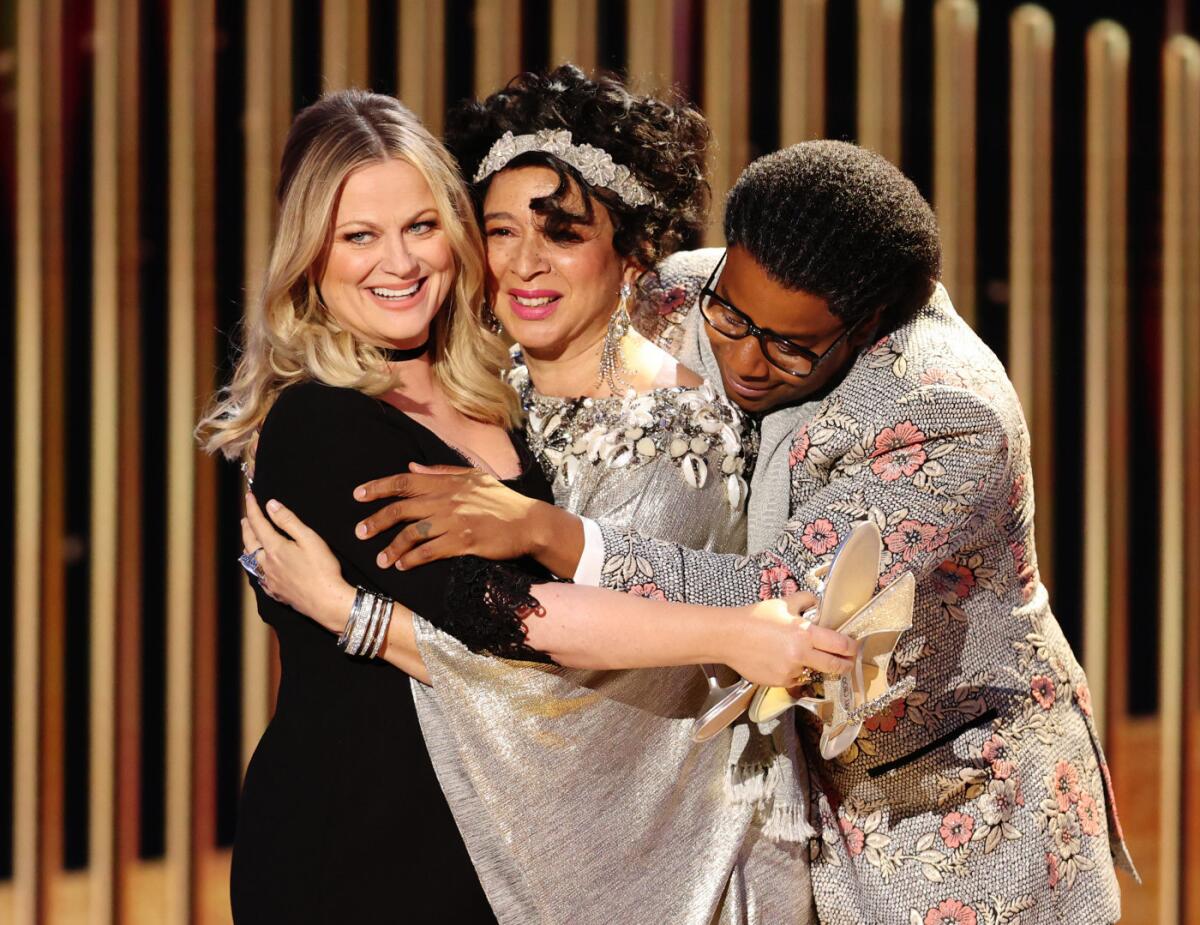  Amy Poehler, Maya Rudolph and Kenan Thompson at the 78th Golden Globe Awards at the Beverly Hilton Hotel 