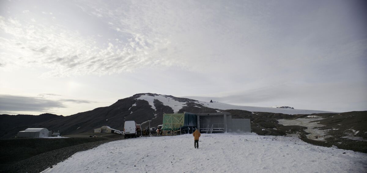The Barbeau Observatory from "The Midnight Sky", before VFX team built the lab. It was filmed in Greenland.