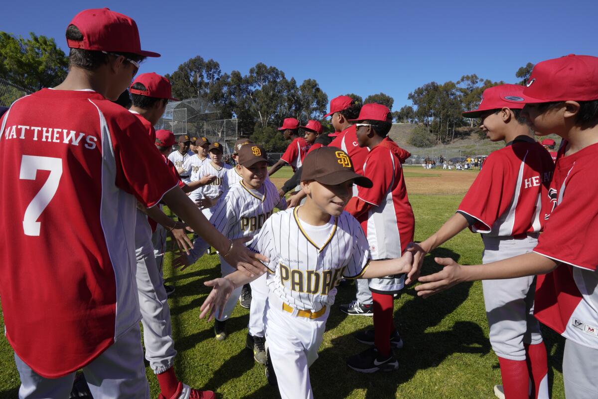 San Diego Padres outfitting Little Leaguers in authentic uniforms