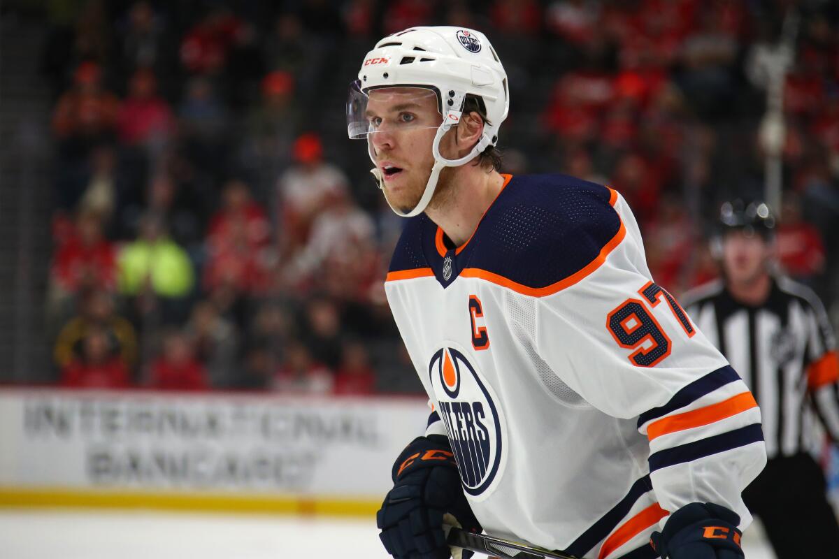 Edmonton Oilers' Connor McDavid entered Thursday tied with teammate Leon Draisaitl for the NHL lead in points with 51.