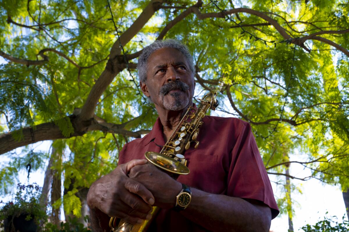 Charles McPherson is shown in front of his San Diego home on Oct. 1 2020.