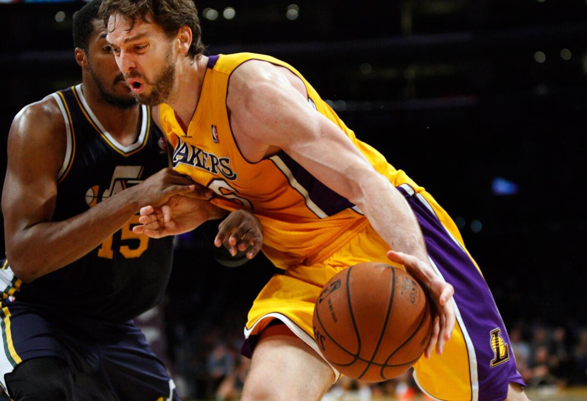 Power forward Pau Gasol took part in the Lakers' shoot-around Sunday morning, but how long he remains with the team is unknown.