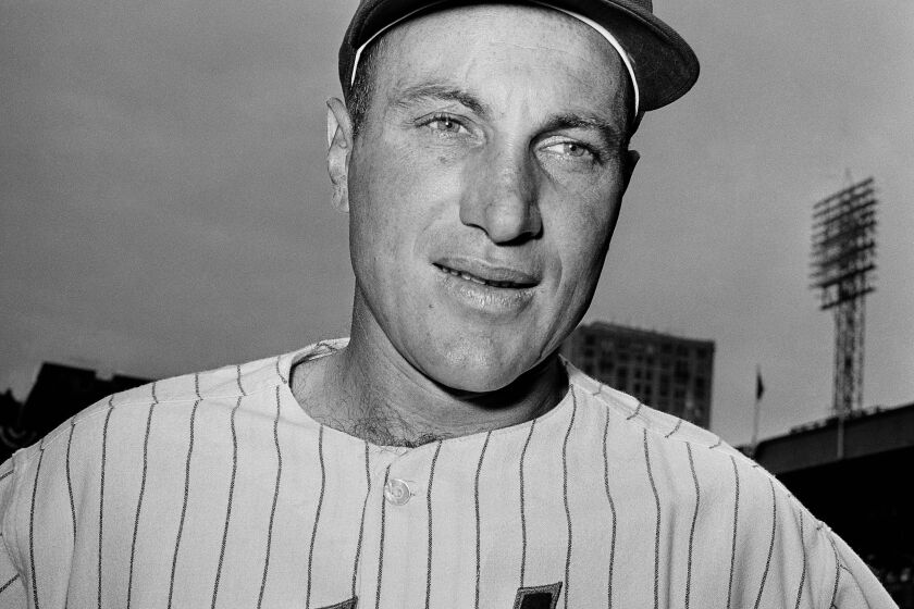 Joe Pignatano, newly signed catcher for the New York Mets, in photo dated July 14,1962 at the Polo Grounds, New York. Pignatano was purchased by the Mets from the San Francisco Giants. (AP Photo/Harry Harris)