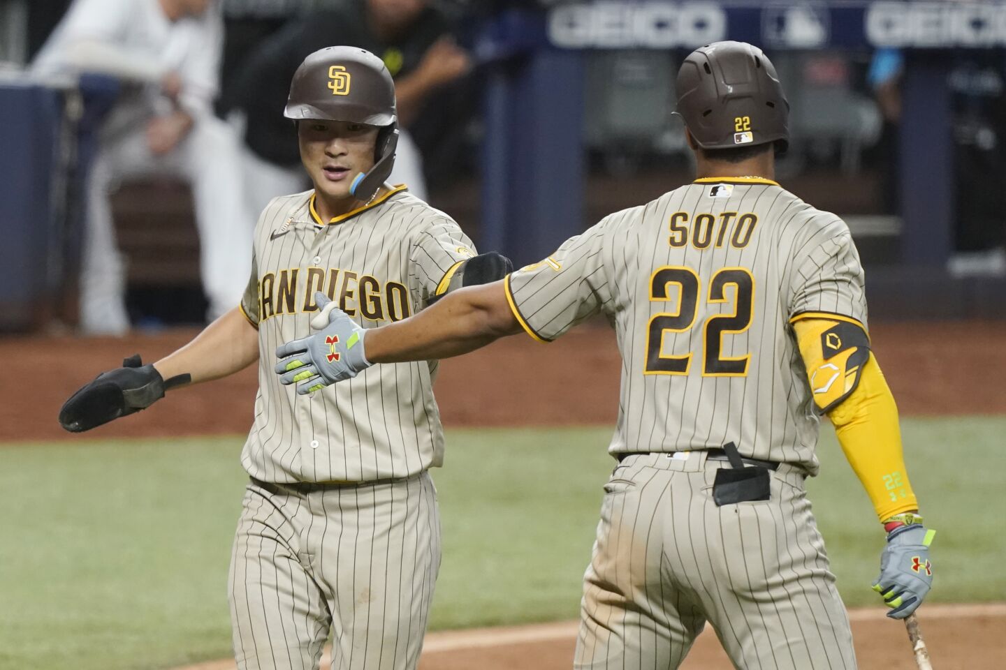 San Diego Padres (66-54, 2nd in NL West)Wednesday’s win avoided a sweep at the hands of the Marlins and allowed the Padres to increase their lead on the Brewers in the race for the final wild-card spot to two games and gain ground on both the Braves (plus-6.5) and Phillies (plus-0.5) in the races for the No. 4 and No. 5 seeds.