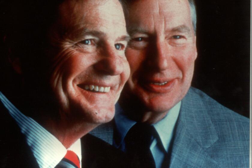 Robert MacNeil and Jim Lehrer were first teamed to cover the Watergate hearings for PBS in 1973.