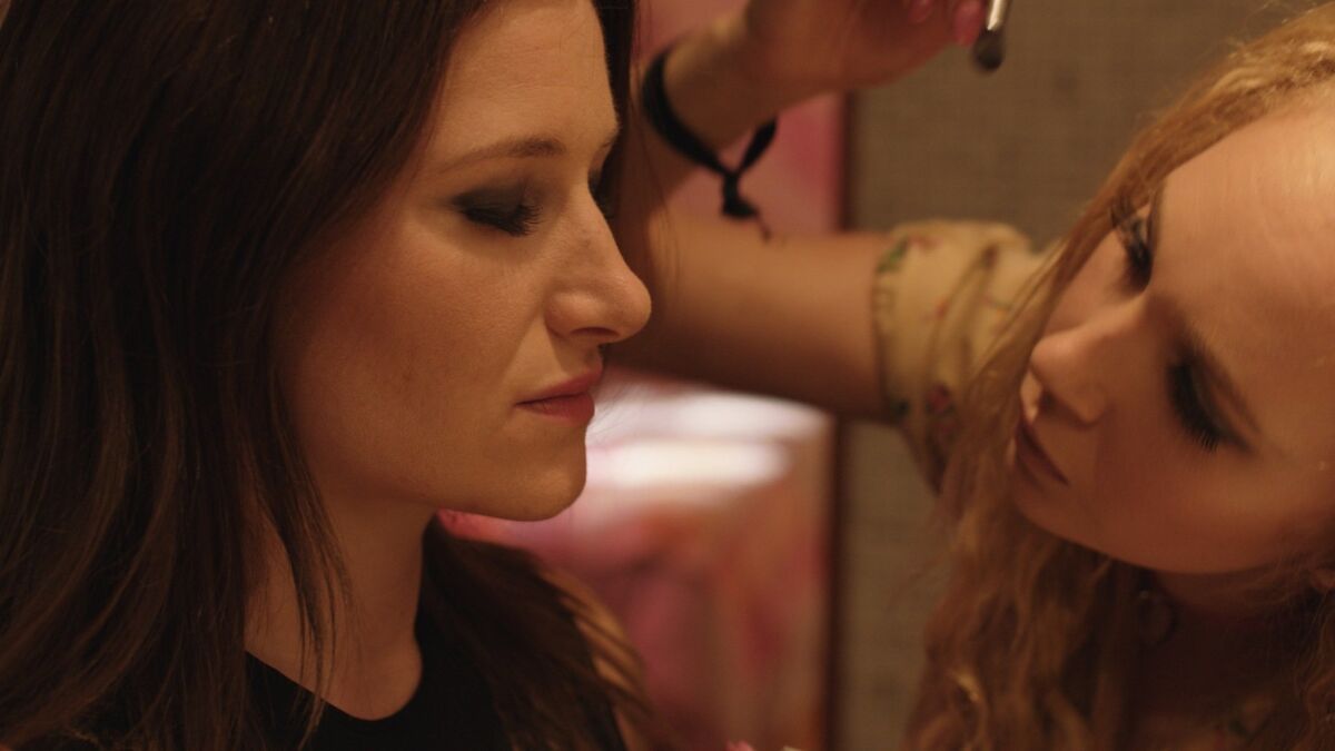 Kathryn Hahn (left) and Juno Temple star in “Afternoon Delight.”