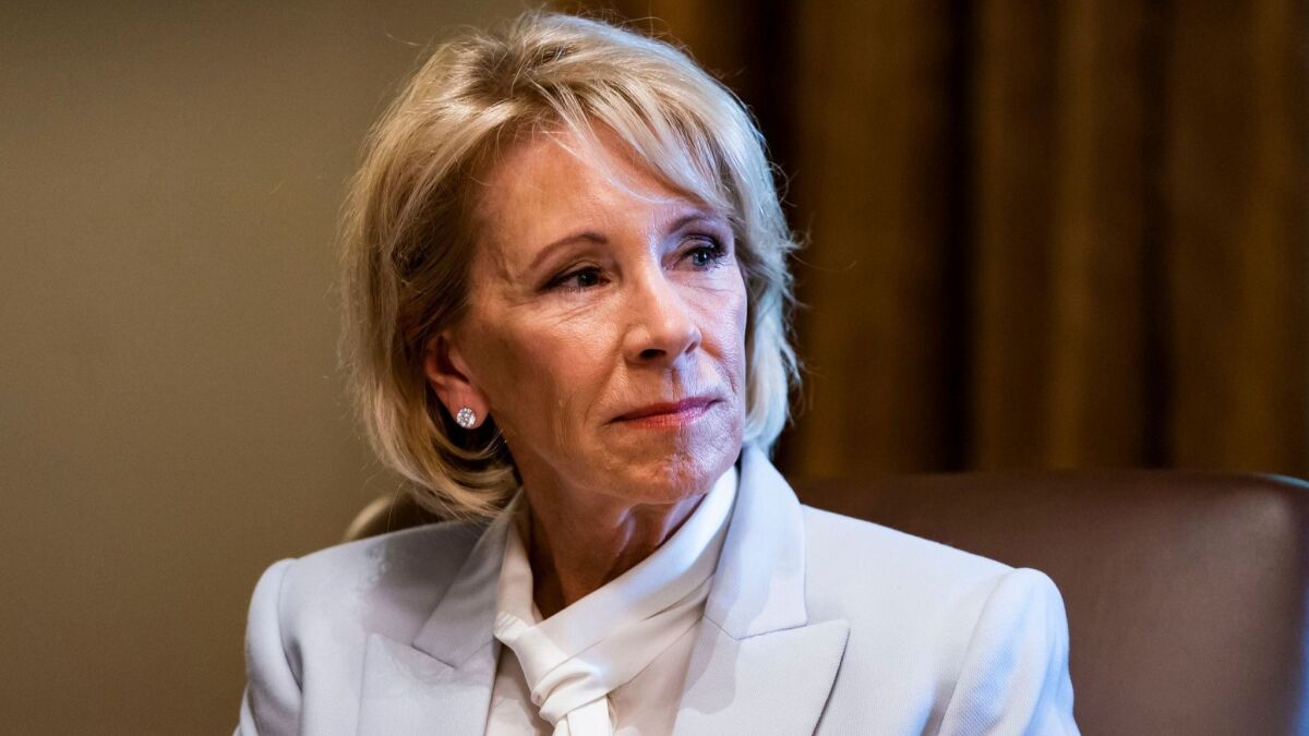 Under Secretary Betsy DeVos, the Education Department ended its agreement with the CFPB to share records and resources in cases of potential violations of student-borrowing or consumer-protection laws.