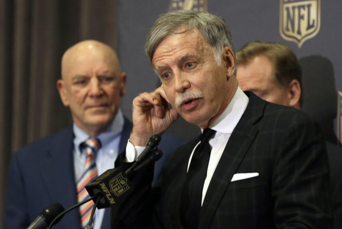 Savior or profiteer? St. Louis Rams owner Stan Kroenke, after gaining NFL permission to relocate his team to Los Angeles.