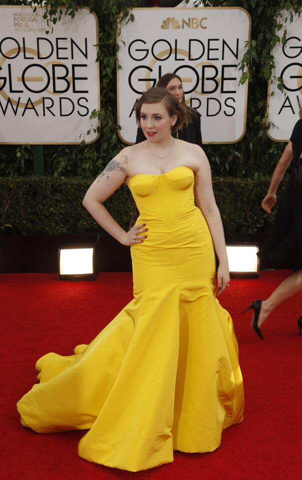 Golden Globes 2014 worst dressed: Lena Dunham