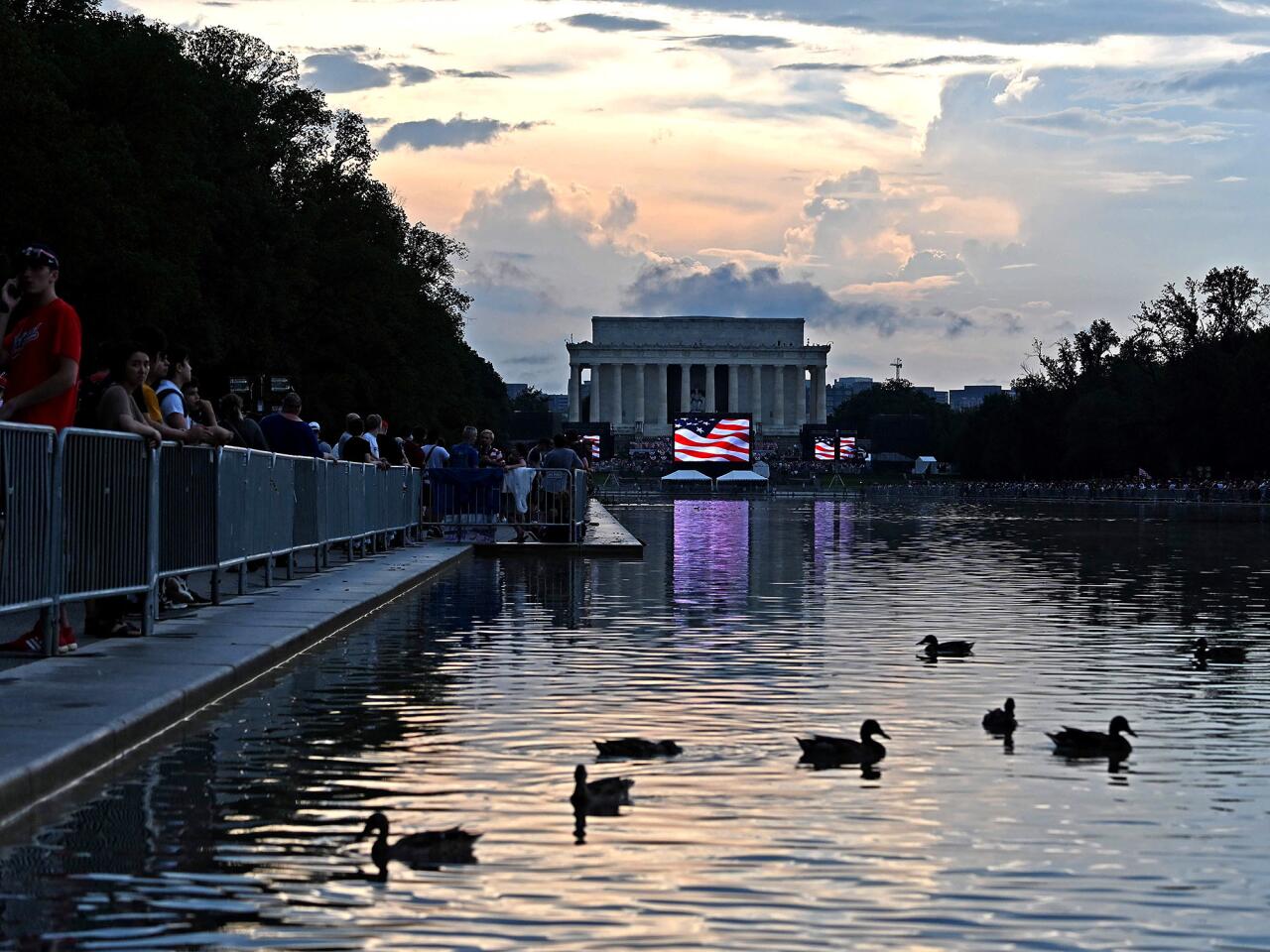 Trump’s Fourth of July speech inserts politics and protests into national celebration