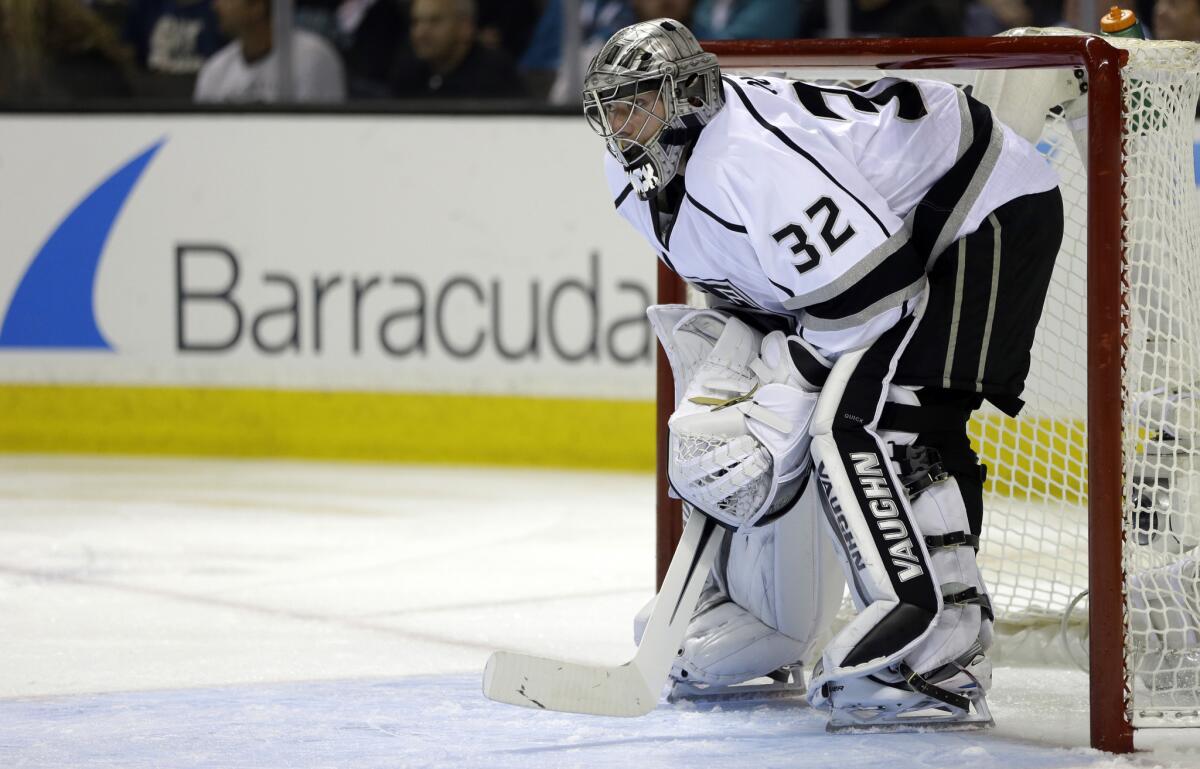 Kings goalie Jonathan Quick has struggled in the team's first two playoff games against the San Jose Sharks.