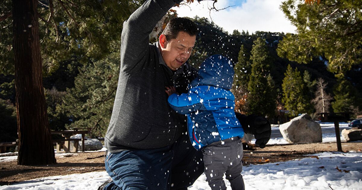 Did it snow in Southern California? Ship us a photograph