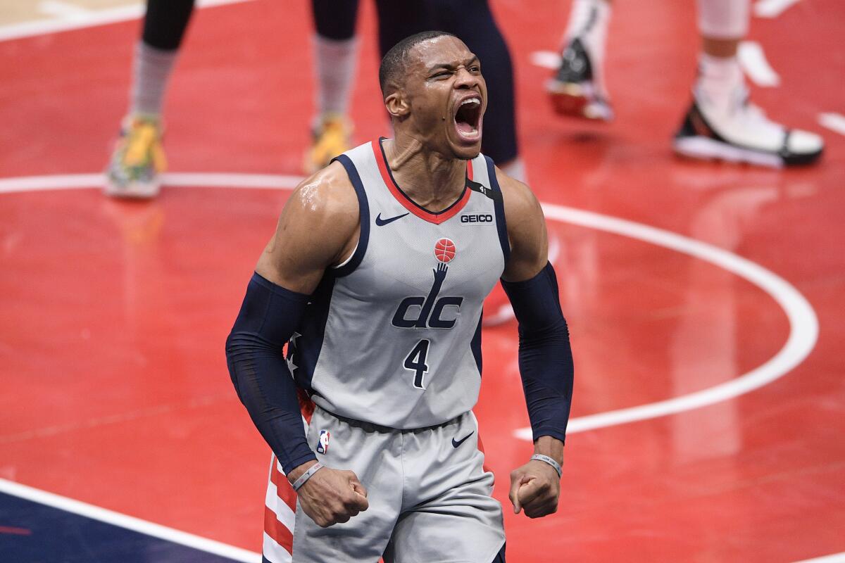 Westbrook lifts Wiz past Pels at line after Zion foul in OT - The San Diego  Union-Tribune