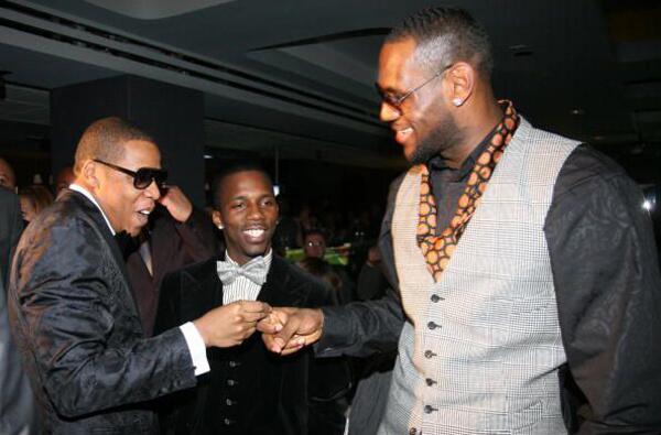 LeBron James celebrated his 23rd birthday with Jay-Z at the 40/40 Club in Las Vegas