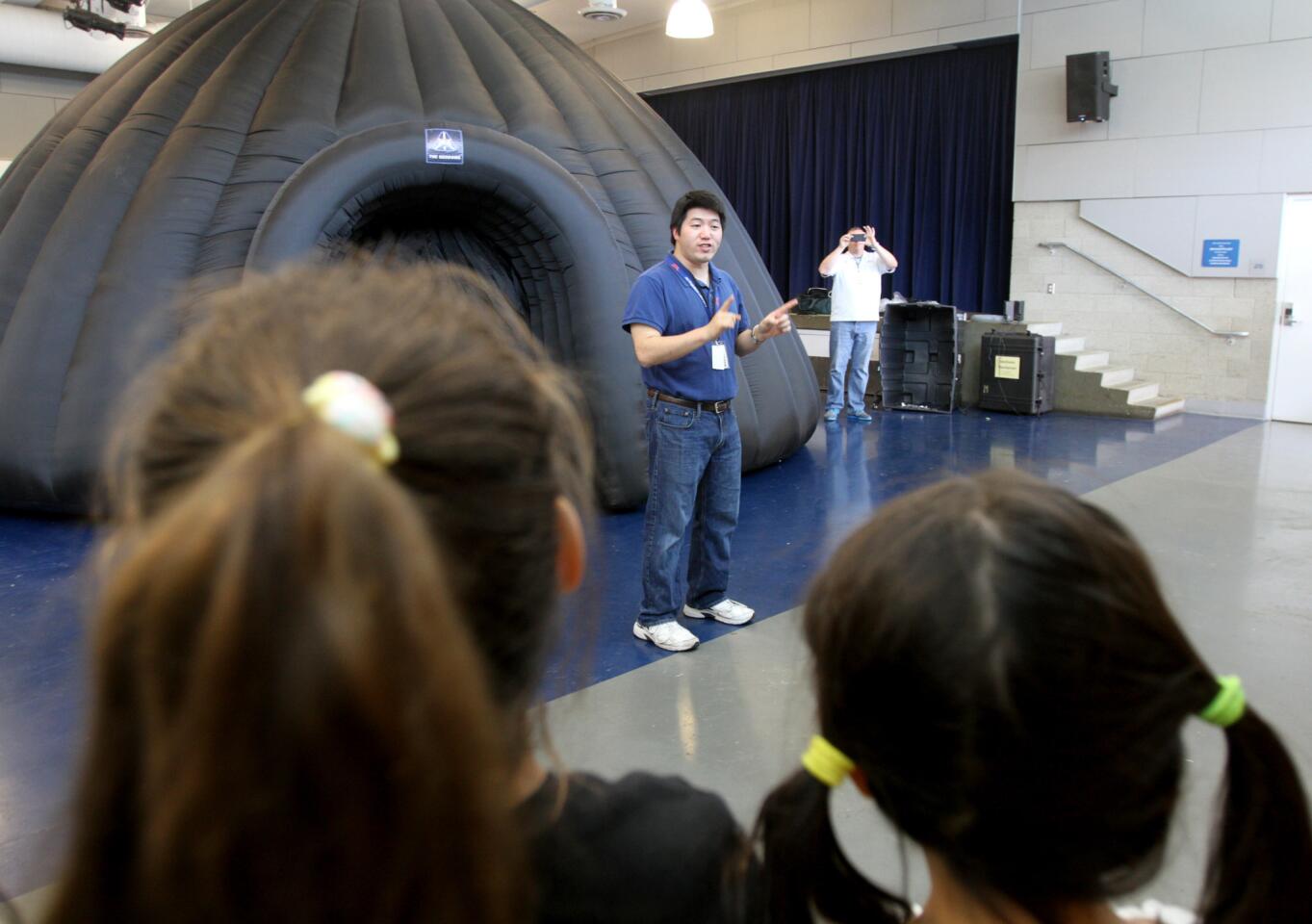 Photo Gallery: JPL's Geodome gives students out-of-this-world views