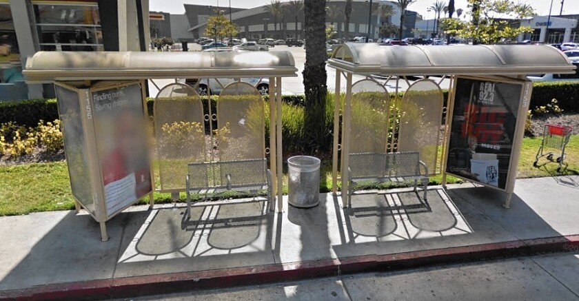 Costa Mesa Won T Replace Bus Stop Shelters And Benches Despite