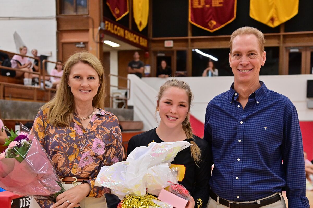 Lisa Lutz, Katerina Lutz (UCLA commit), and Stephen Lutz