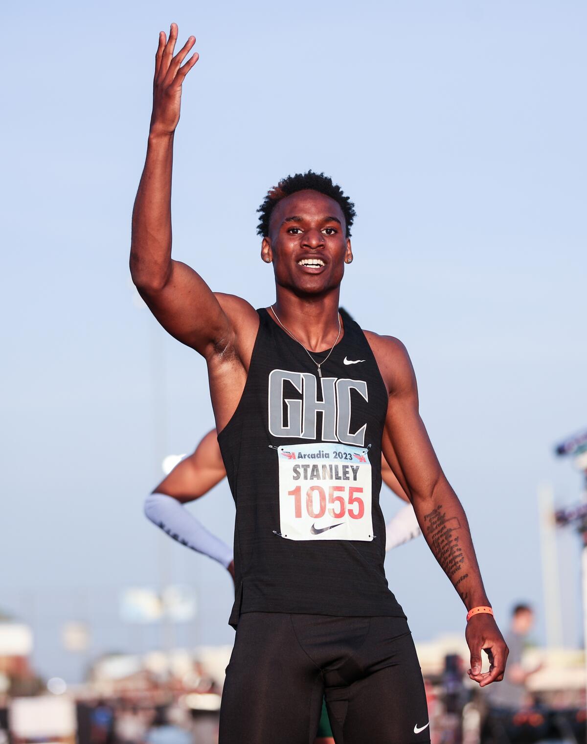 Dijon Stanley of Granada Hills turned in the top performance of the Arcadia Invitational.