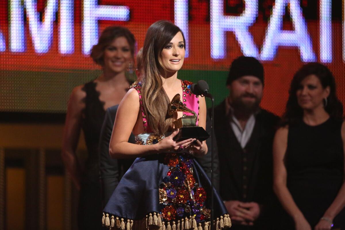 Sales for Kacey Musgraves' album "Same Trailer Different Park" rose 177% after she won the Grammy for best country album.