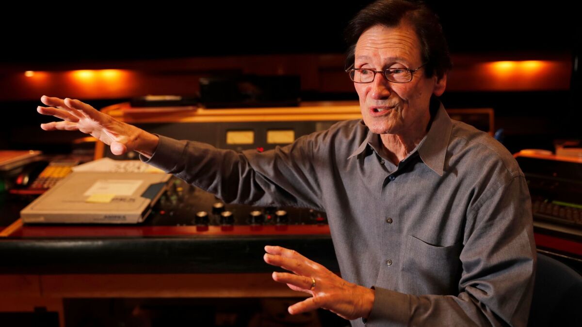 Bernie Grundman, a veteran mastering engineer, this month in his studio in Hollywood.