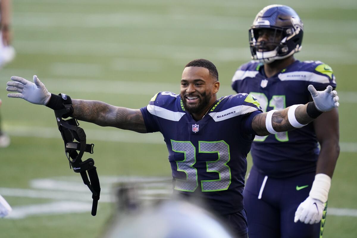 Adams, Dunbar out for Seahawks' trip to face Dolphins - The San Diego  Union-Tribune