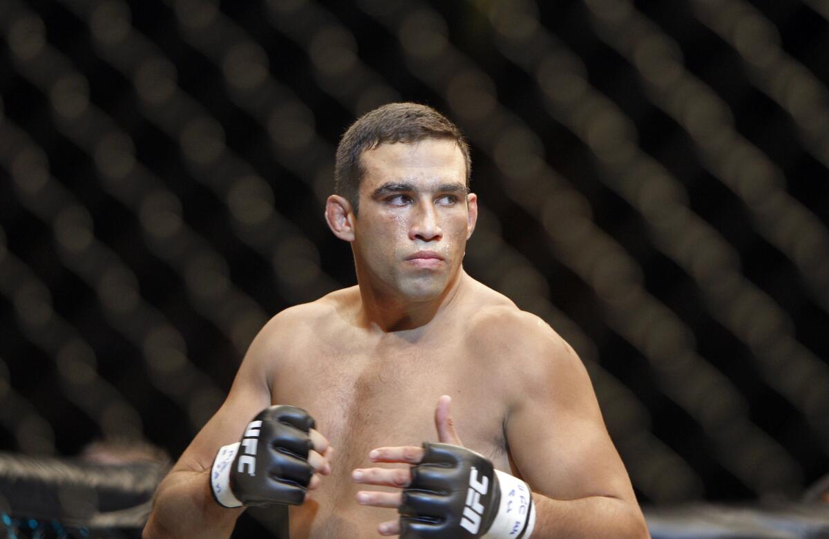 Fabricio Werdum in the ring before his bout against Gabriel Gonzaga.