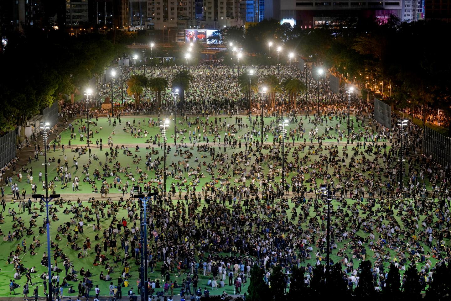 Tiananmen Square vigil in Hong Kong