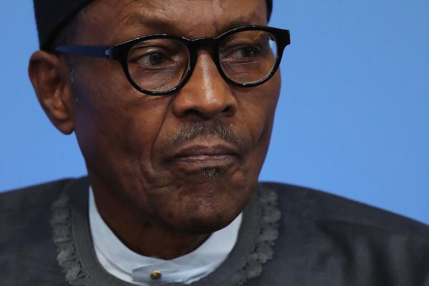 Nigerian President Muhammadu Buhari, currently on an extended visit to London for medical tests.
