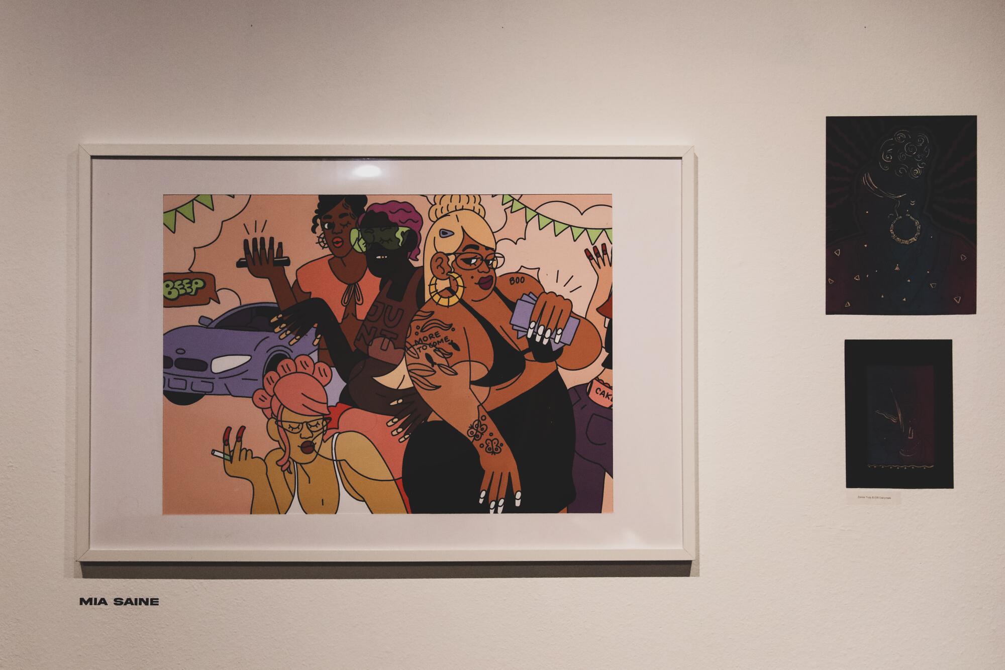Graphic art on display at HoochieCon, a gathering that celebrates Black style, culture, femme artistry 
