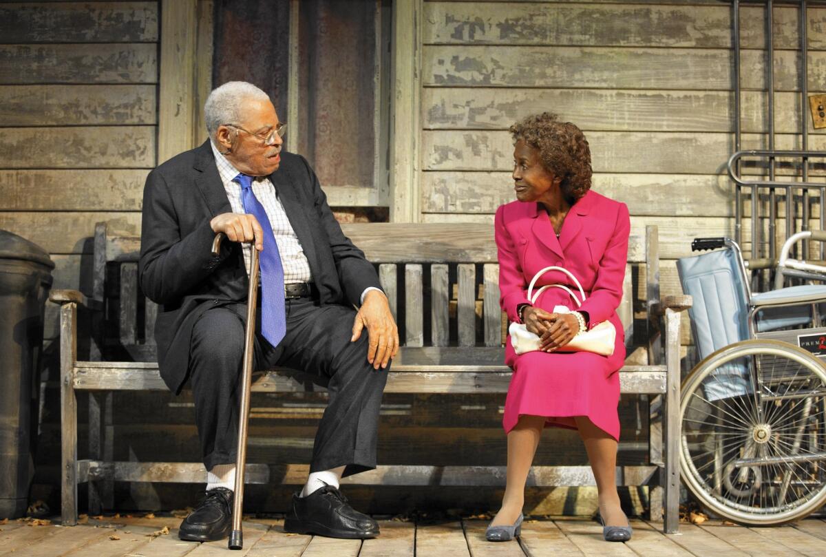 James Earl Jones and Cicely Tyson in "The Gin Game."