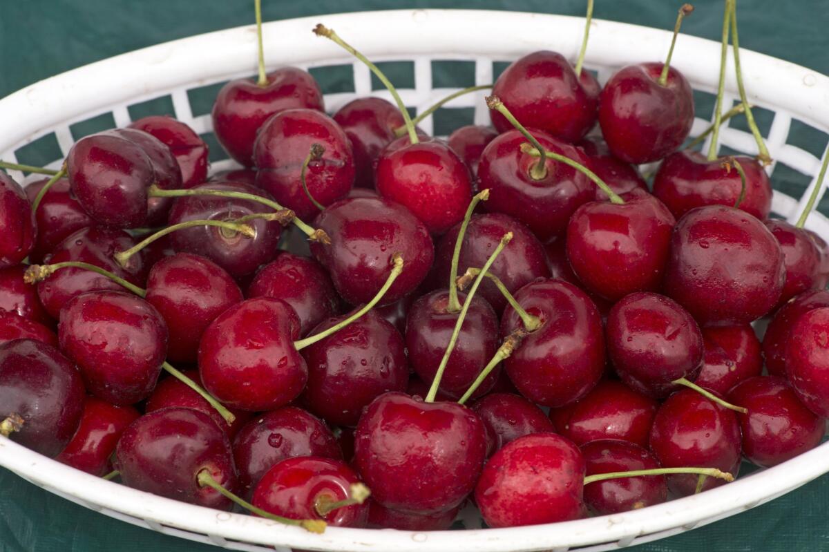 California cherries are in season.