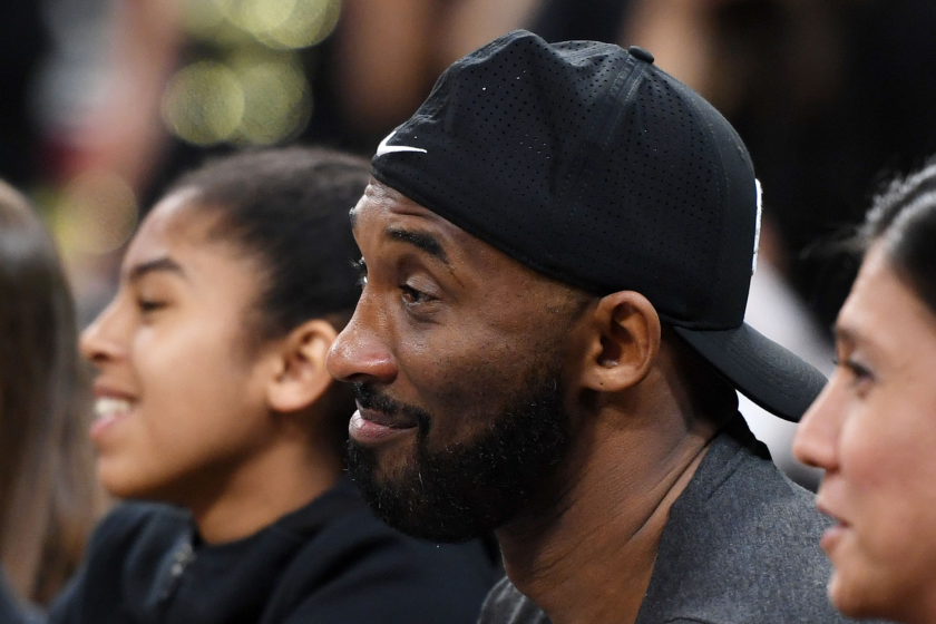 LAS VEGAS, NEVADA - MAY 26: Former NBA player Kobe Bryant and his daughter Gianna Bryant.