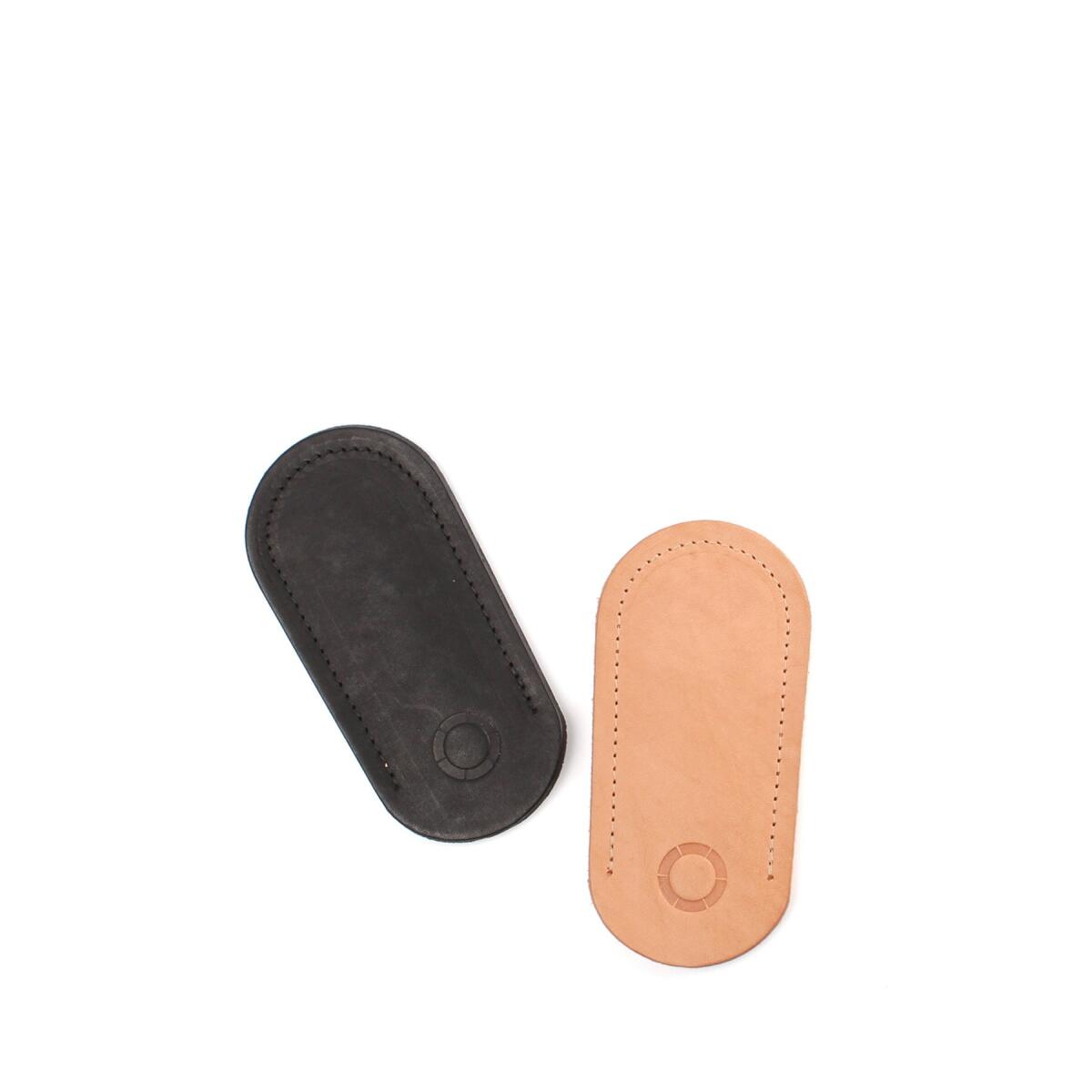 John Cho Moore's leather cast-iron grip comes in black or tan.